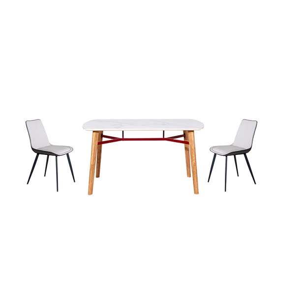 wholesale dining room sets-china dining room furniture supplier-modern scandi marble dining room table and chairs | M&Z 63F108
