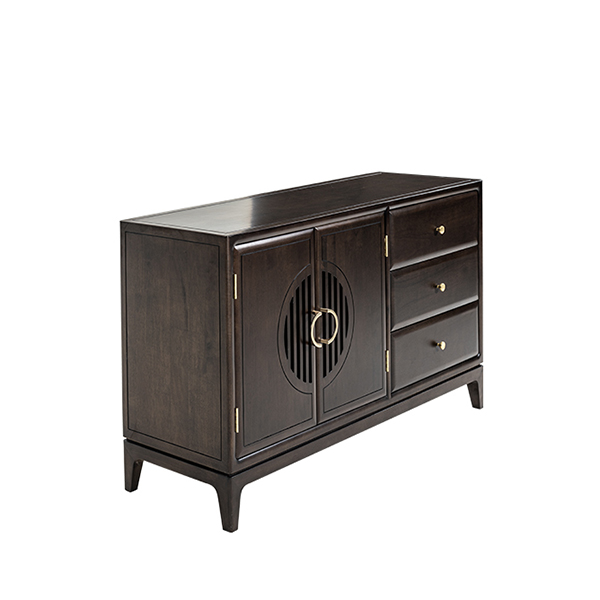 Classic Chinese Black Wood Sideboard 81C201