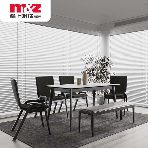 Good User Reputation for Round Dining Table Set - Black Bench Dining Table 78F102 – M&Z