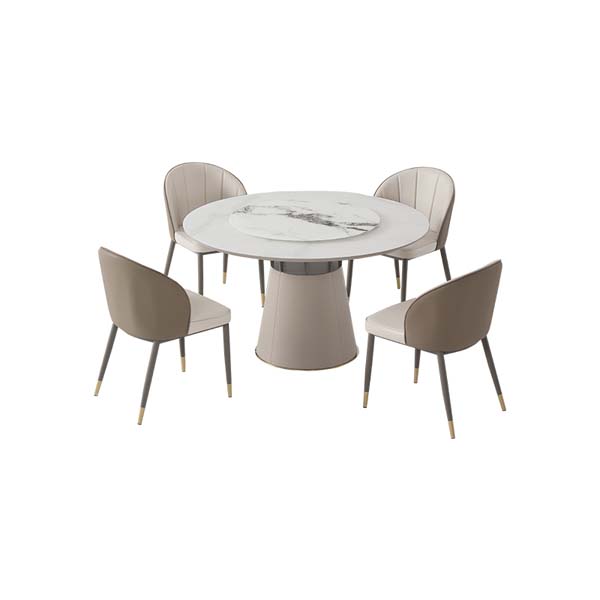 mdf furniture company-furniture manufacturer ratings-Round Dining Table For 6 marble lazy susan | M&Z 84F102