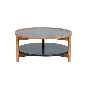 home furniture manufacturers in china-china furniture wholesale-circular coffee table contemporary black marble coffee table marble top round coffee table | M&Z 83C604