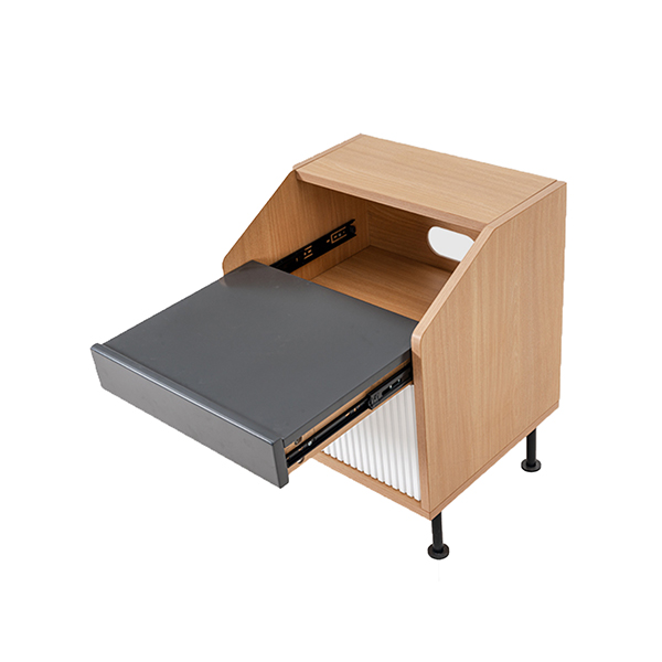 M&Z pull out tray bedside table