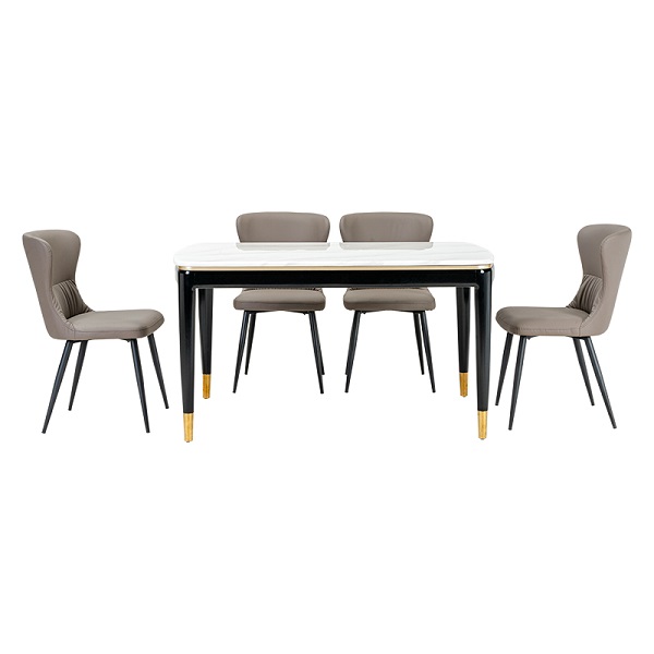 New Luxury Marble Dining Table And Chairs 79F106