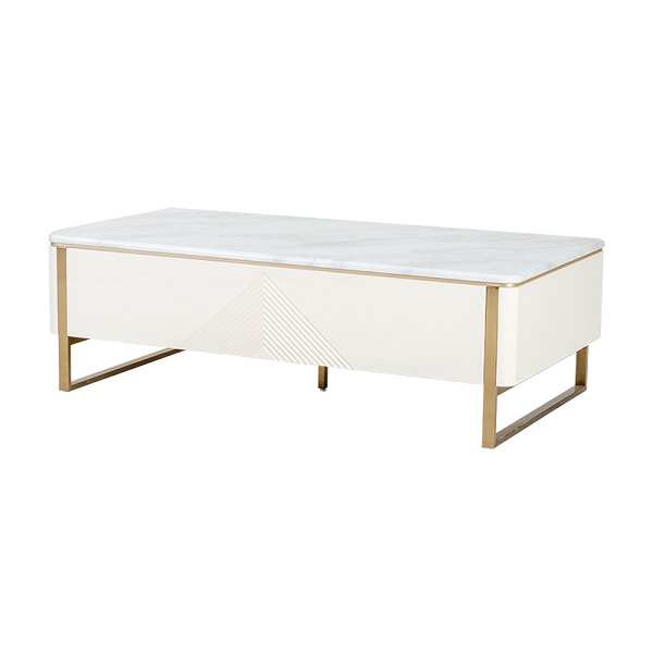 china coffee center table supplier-wholesale coffee table and side table set-modern coffee table white marble storage | M&Z 79C605