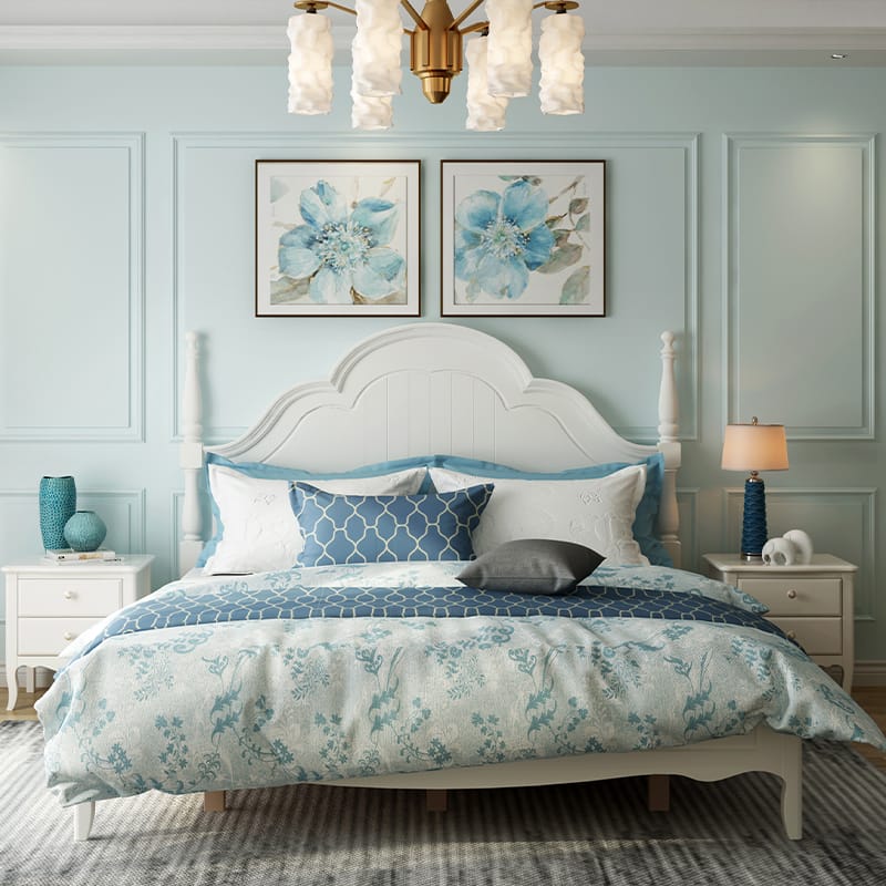 furniture manufacturing china-quality bedroom furniture brands uk-double king size bed platform bed frame single | M&Z 69A105