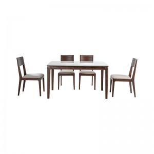 global furniture manufacturers-mdf furniture supplier-dining table set 6 seater modern black bench | M&Z 77F101