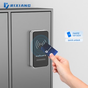 Unlock by ID cards Zinc Alloy Smart Coded Lock for Gym Locker for File Cabinet