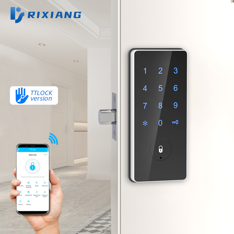 Security Electronic APP Door Lock  WIFI Smart Touch Screen Lock Digital Code Keypad Deadbolt For Home Hotel Apartment deadlatches Locks Featured Image