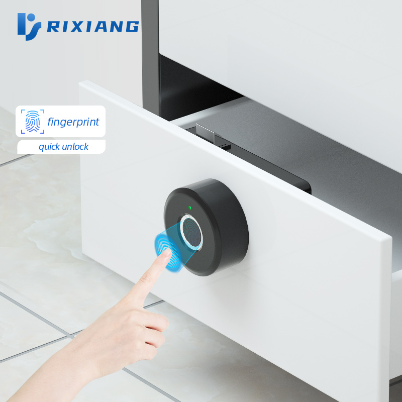 High security Electronic Drawer Lock, Fingerprint Drawer Lock with Bluetooth Tuya Smart App, Keyless Cabinet Lock is Suitable for Drawers for Home or Office Furniture Featured Image