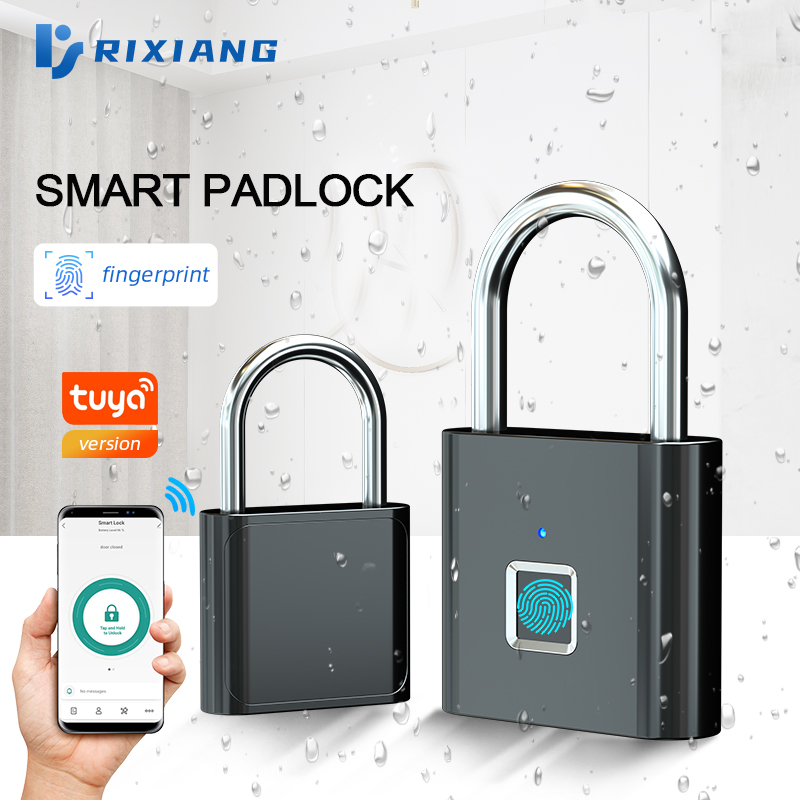China OEM Remote Door Lock - Fingerprint Pad Lock Keyless IP67 Waterproof Warehouse Door Lock Anti-Theft Padlock High Safety Stainless Steel Fingerprint Padlock – Rixiang