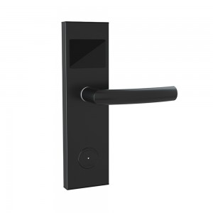 hotel-style door locks RFID digital key card door lock system with stainless steel panel/handle for hotel residential lock supplier
