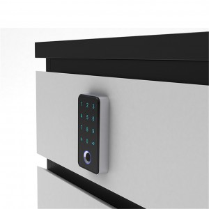 Electronic Keyless Smart Digital Password Locks Wooden Box Biometric fingerprint