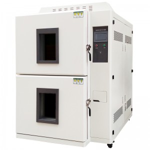 2 Zone Temperature Heat Cold Impact Testing Machine Thermal Shock Test Chamber