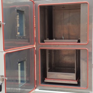 2 Zone Temperature Heat Cold Impact Testing Machine Thermal Shock Test Chamber