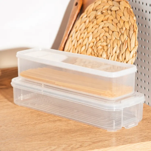  Kitchen Pantry Plastic PP Eggs Fruits Seal Snacks Organizer Spaghetti Storage Box Noodles Food Pasta Storage Container