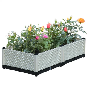 Suntour Outdoor Large Garden Planter Bed Collapsible Planting Boxs