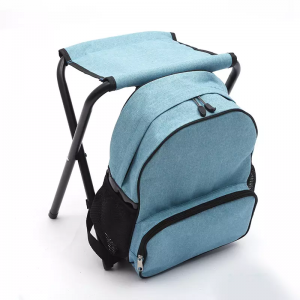 Outdoor sports portable backpack folding chair camping supplies