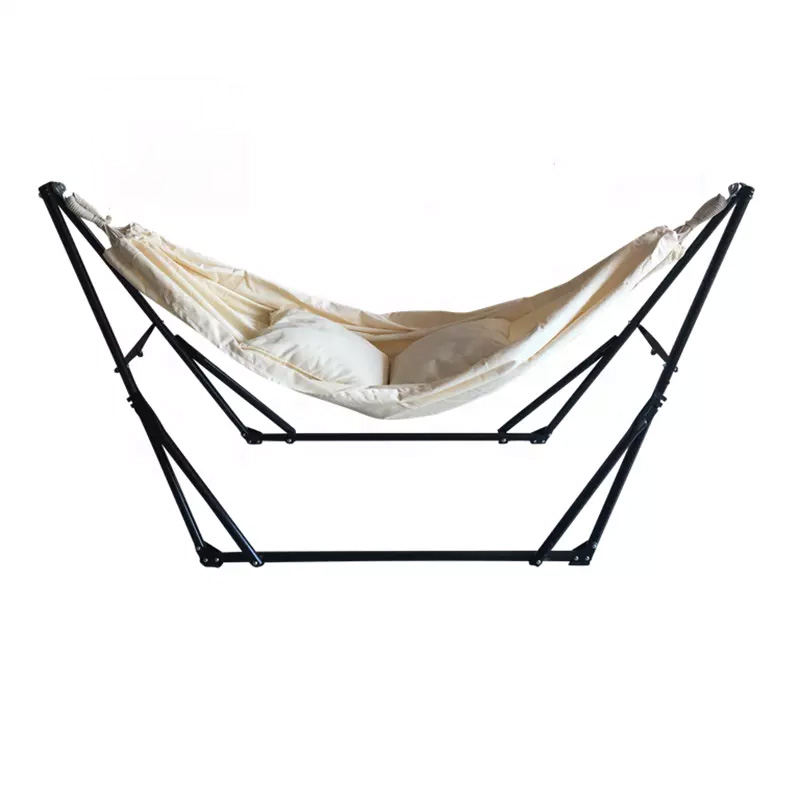 Portable stand camping hammock