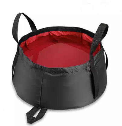 Portable folding pot camping bucket