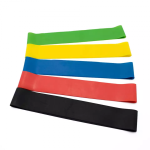 Stretch resistance bands for fitness equipment