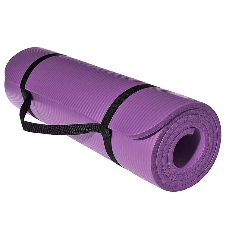 5mm indoor natural recycled rubber suede yoga mat