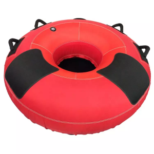 Durable single inflatable towed lake ski tube boat