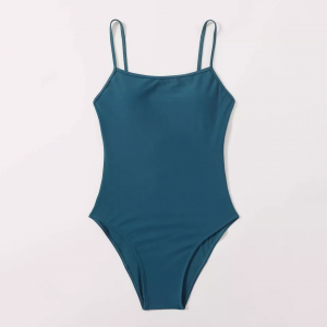 Simple one-piece beach swimsuit