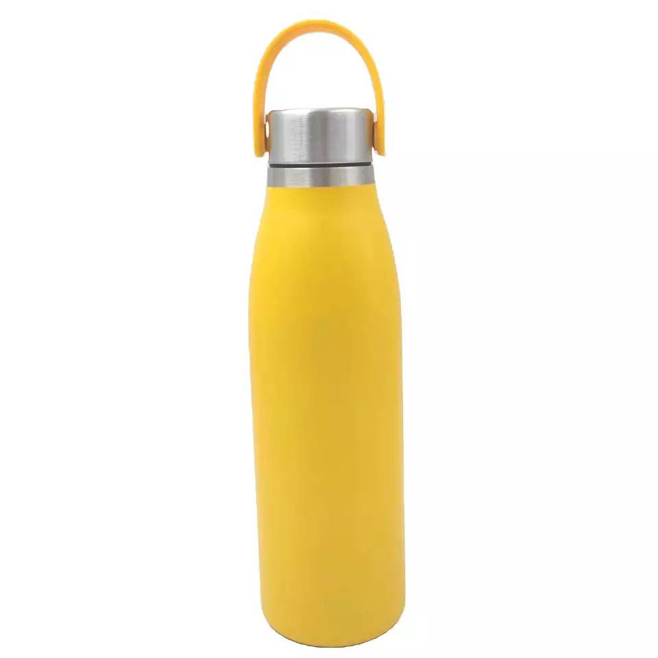 Insulated sports kettle stainless steel with rubber handle