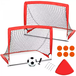Foldable soccer goal, curved net, flexible sports training net, children’s pop-up soccer goal