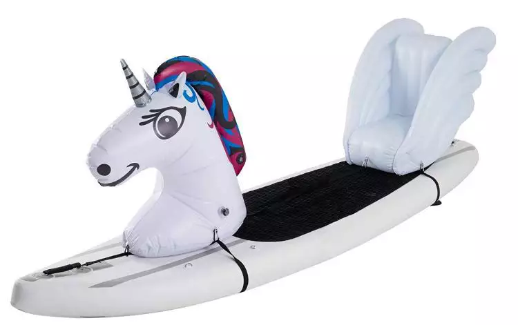 Unicorn Pegasus rowing boat inflatable stand up float outdoor water sports toy for kids adult
