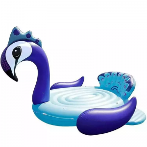 Custom large blue or pink Blird inflatable flamingo summer pool floating row