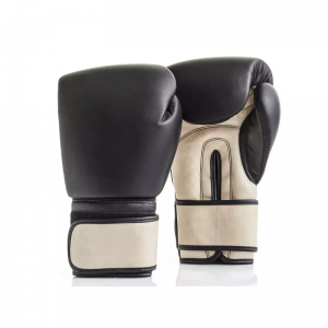 Professional style leather gym indoor equipment training gloves boxing gloves ring edge boxing gloves