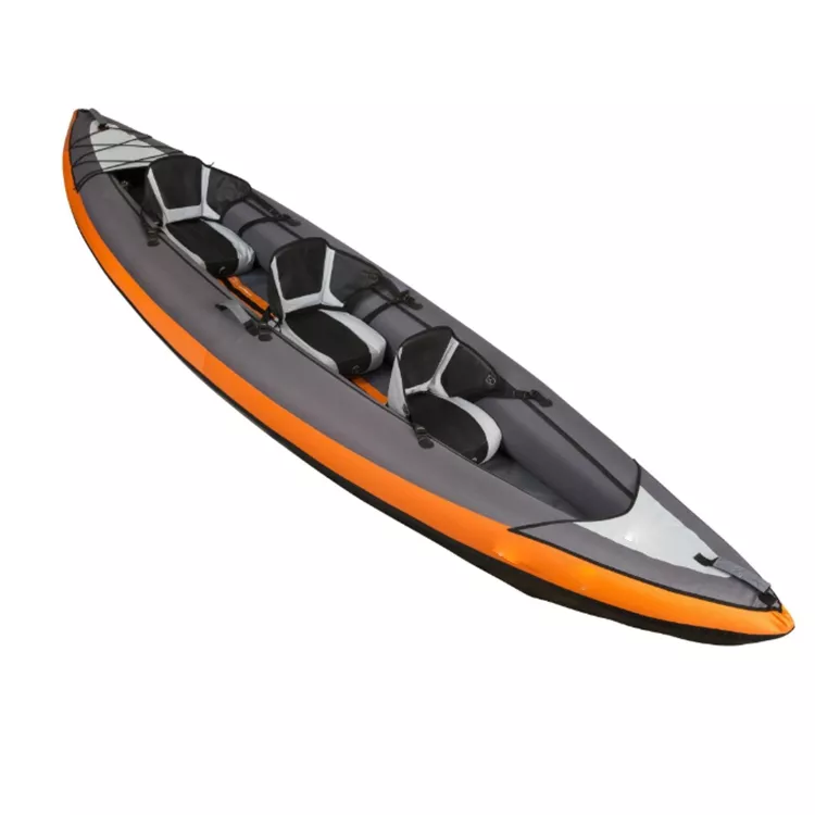 Customizable 3 people kayak, inflatable fishing boat, canoe, water sports, adult entertainment