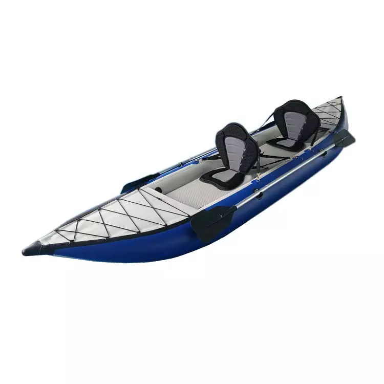 4.2 meter long multi-colored inflatable pontoon kayak