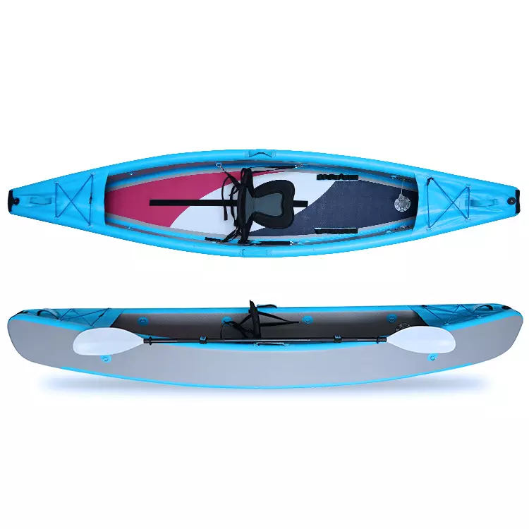 Drop needle PVC kayak inflatable, custom single tandem 3 person canoe kayak, drop needle inflatable kayak