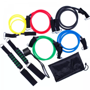 Gym training workout, fitness yoga latex pull up rope resistance band