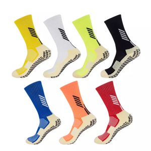 Custom anti slip breathable sports men’s grip socks