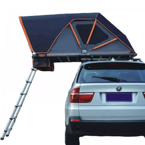 Camping triangle aluminum hard shell rooftop tent car roof top tent