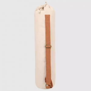 Adjustable shoulder cylindrical bucket exercise yoga mat storage carrying bag