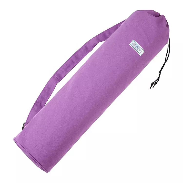 Eco cotton canvas yoga mat carrying bag handle suspender yoga bag