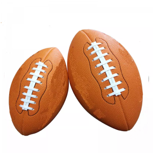 American football custom printing rugby ball embossed size F9 ball