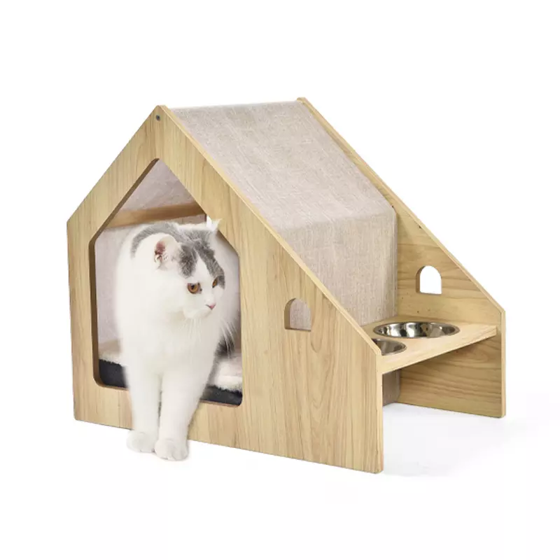  Small pet furniture style dog kennel wood pet cat house