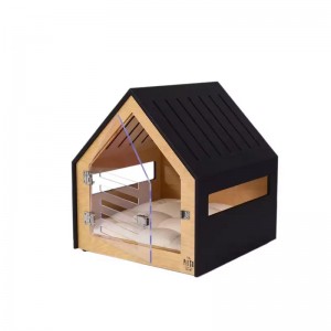  Pet house modern dog and cat pet house furniture with acrylic gate pet house