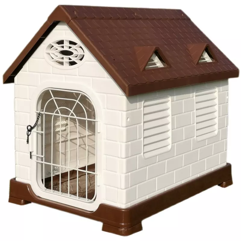 Popular plastic kennels, pet houses, dog and cat houses