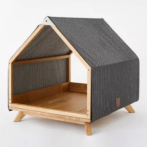 Bamboo making pet dog house luxury kennel cat and dog cage
