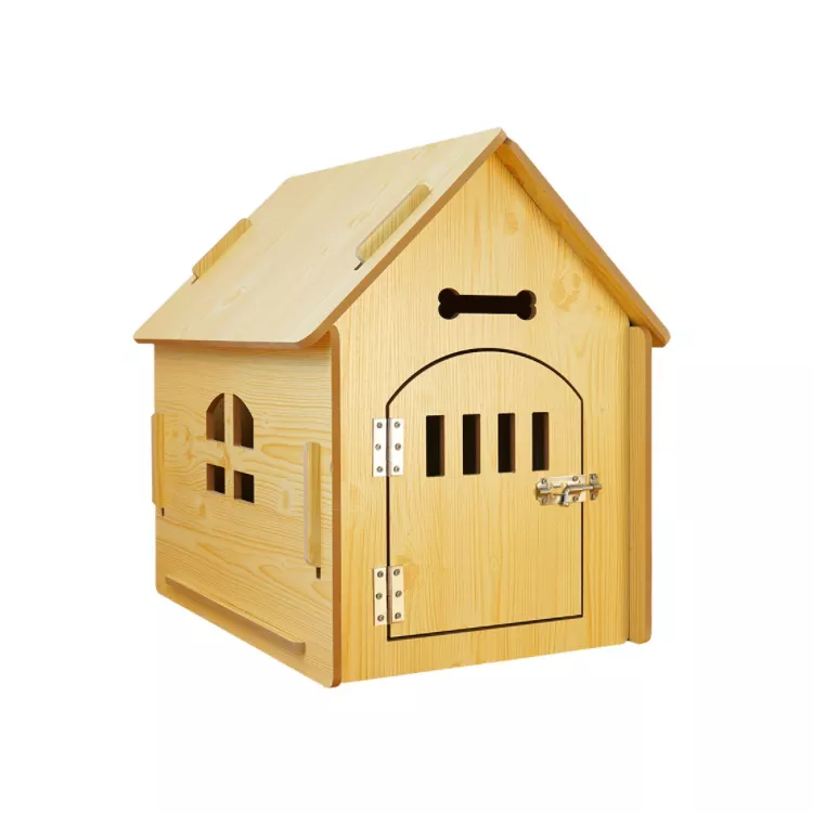 Wooden pet house dog indoor and outdoor easy to assemble breathable dog cage