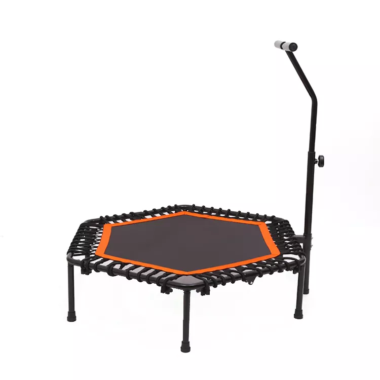 Upper bouncing mini trampoline with handle