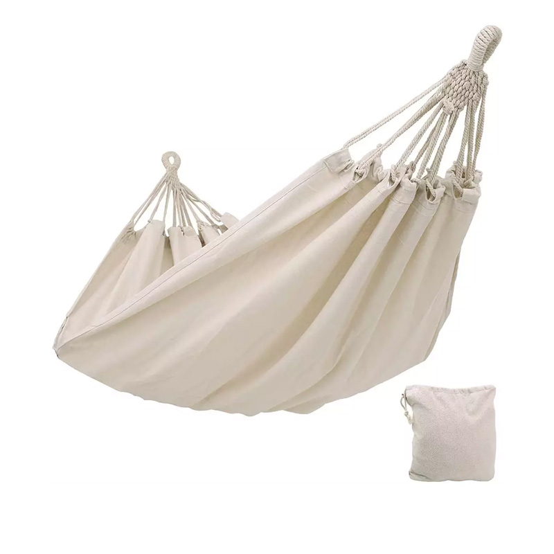 Custom high quality low price travel cotton backyard hammock swing camping hammock