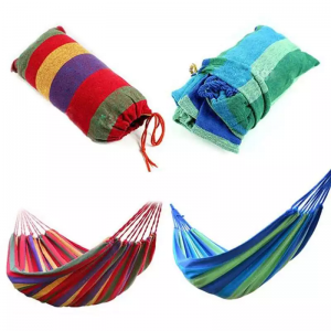 Outdoor popular fashion portable double parachute ripstop nylon lifesaving hammock