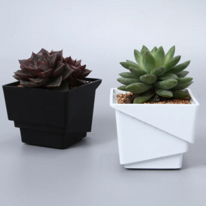 Succulent Plant Flower Pot Square Box Decorative Container Garden Supplies